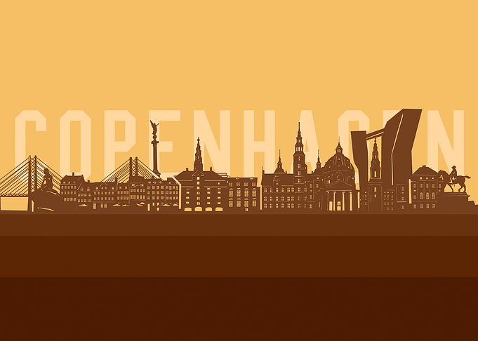 copenhagen skyline retro2