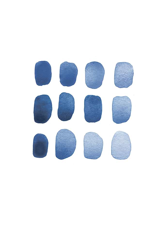 Modern Blue Abstract Art