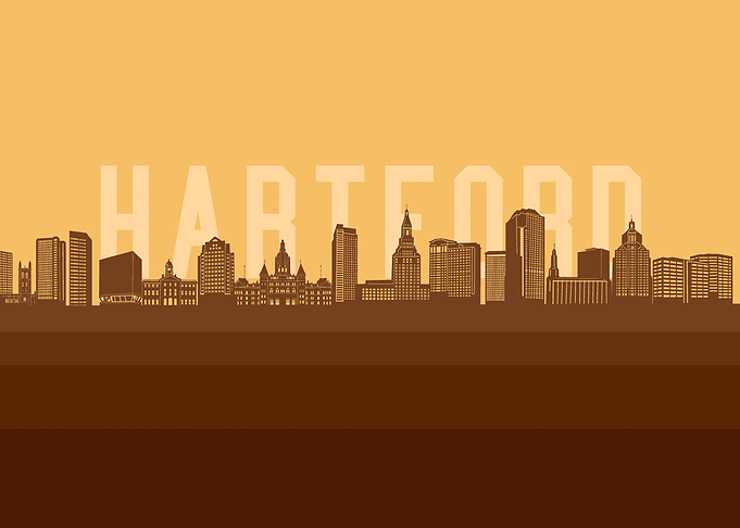 hartford skyline retro 2