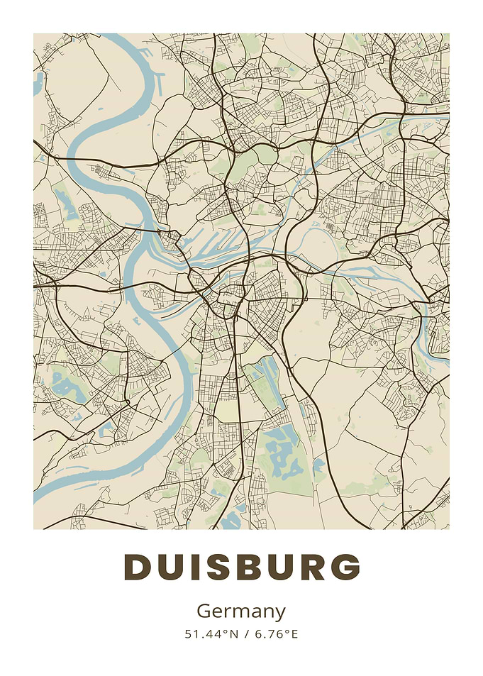 Duisburg City Map