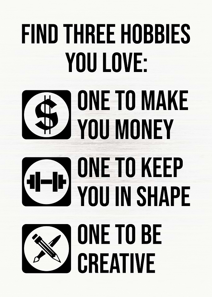 Find 3 hobbies You Love
