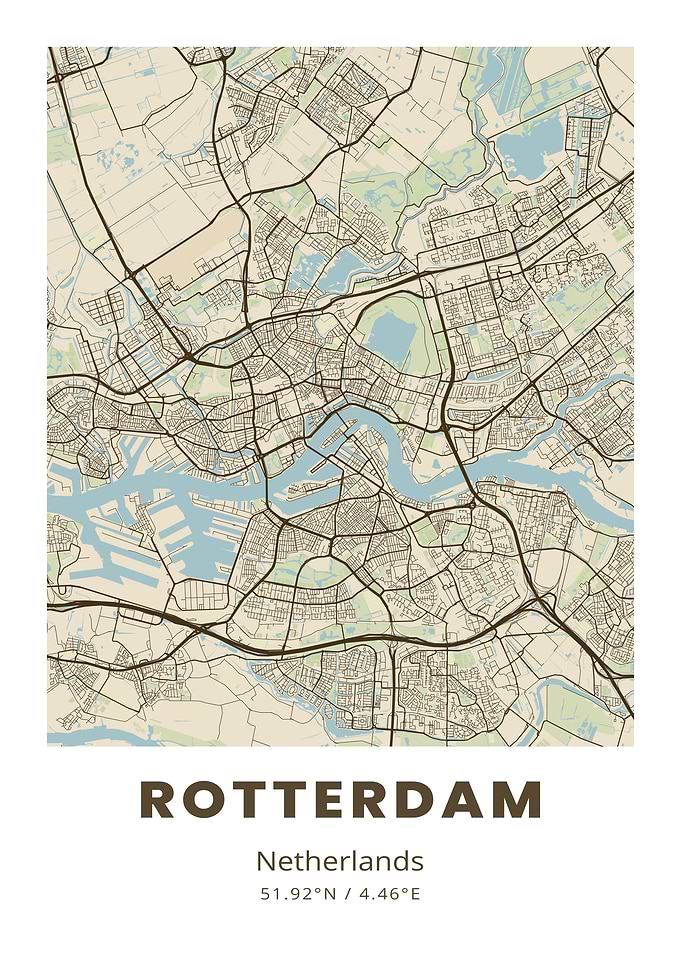 Rotterdam City Map