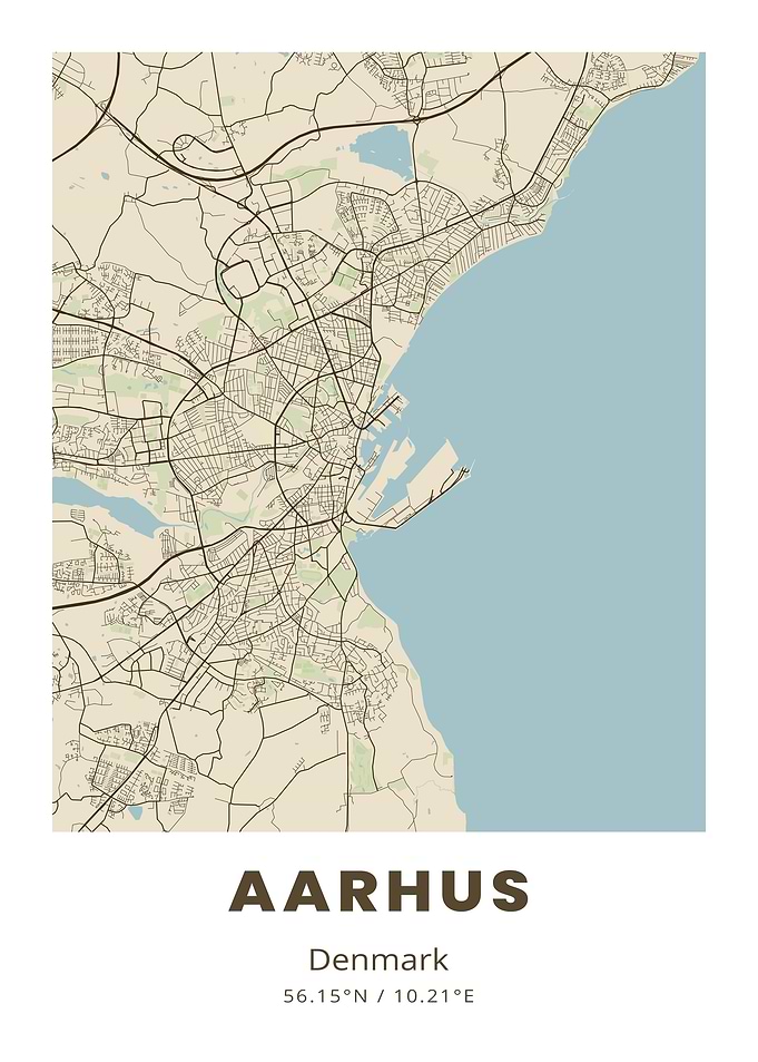 Aarhus City Map