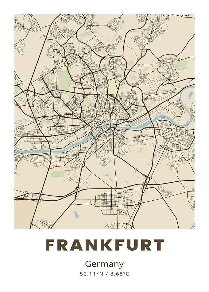 Frankfurt City Map