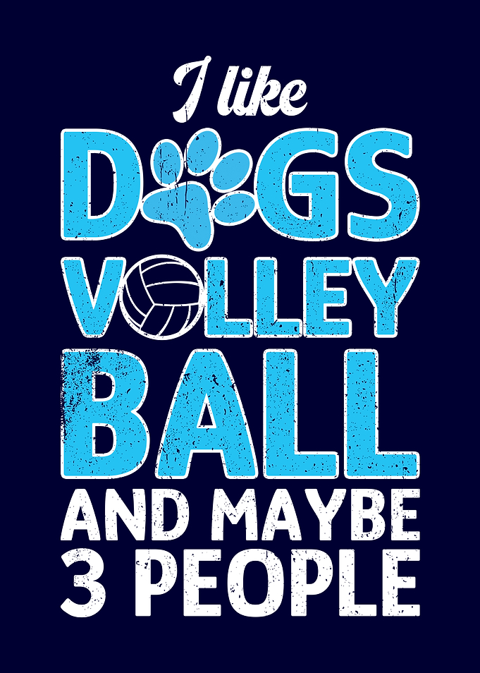 I like Dogs Volleyball