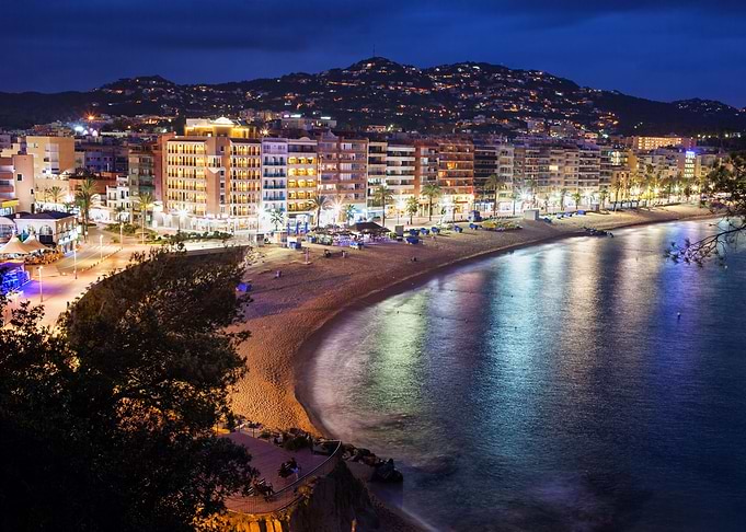 Lloret de Mar at Night