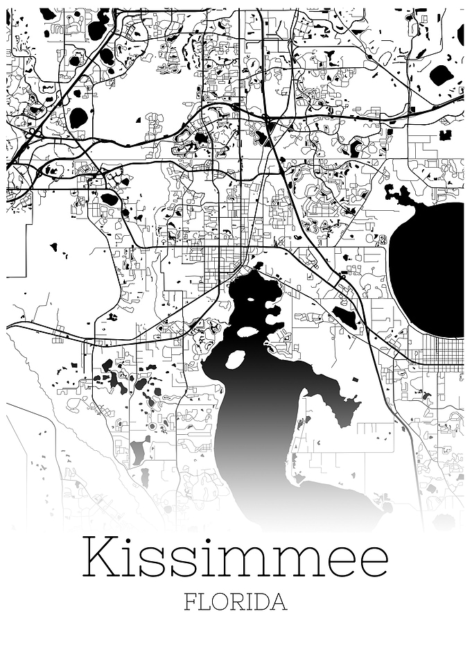 Kissimmee Florida City map
