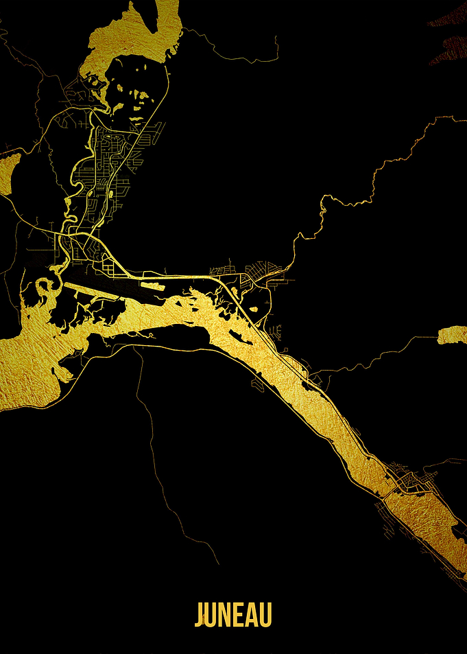 Juneau gold map