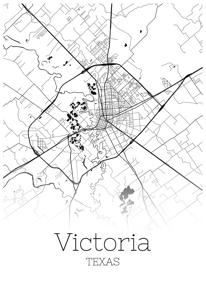 Victoria Texas City map