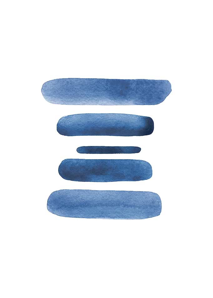 Modern Blue Abstract Art