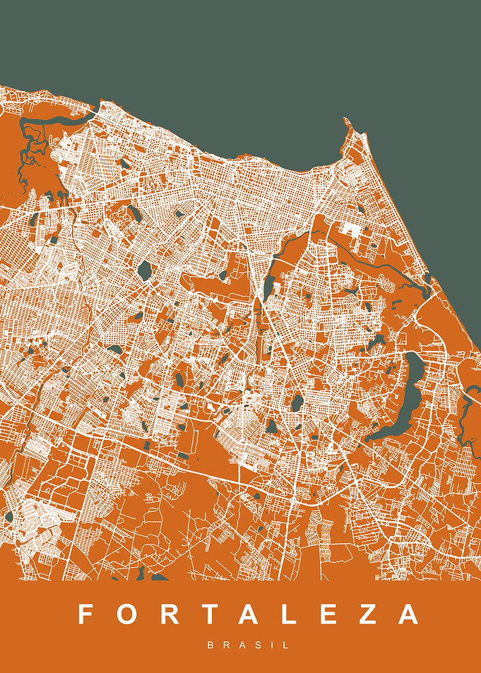 FORTALEZA City Map Brasil