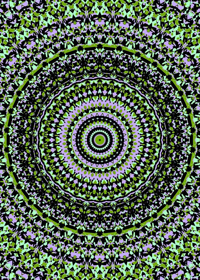 Psychedelic Groovy Mandala