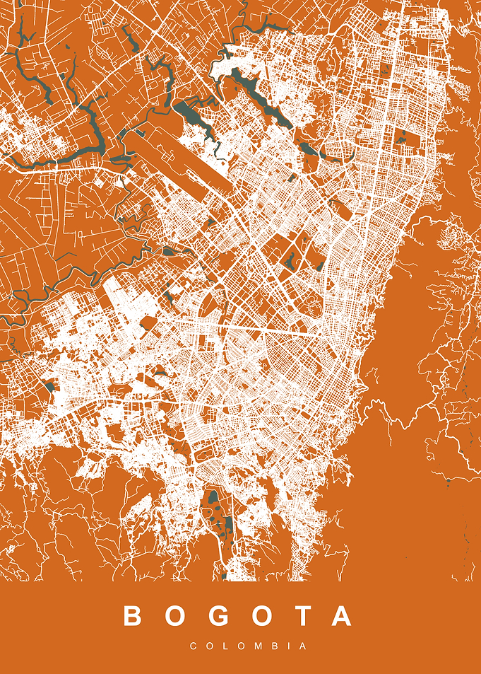 BOGOTA City Map Colombia