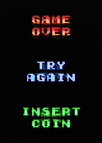 Game over 8bit ear try aga