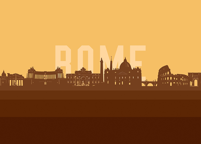 rome skyline retro 2