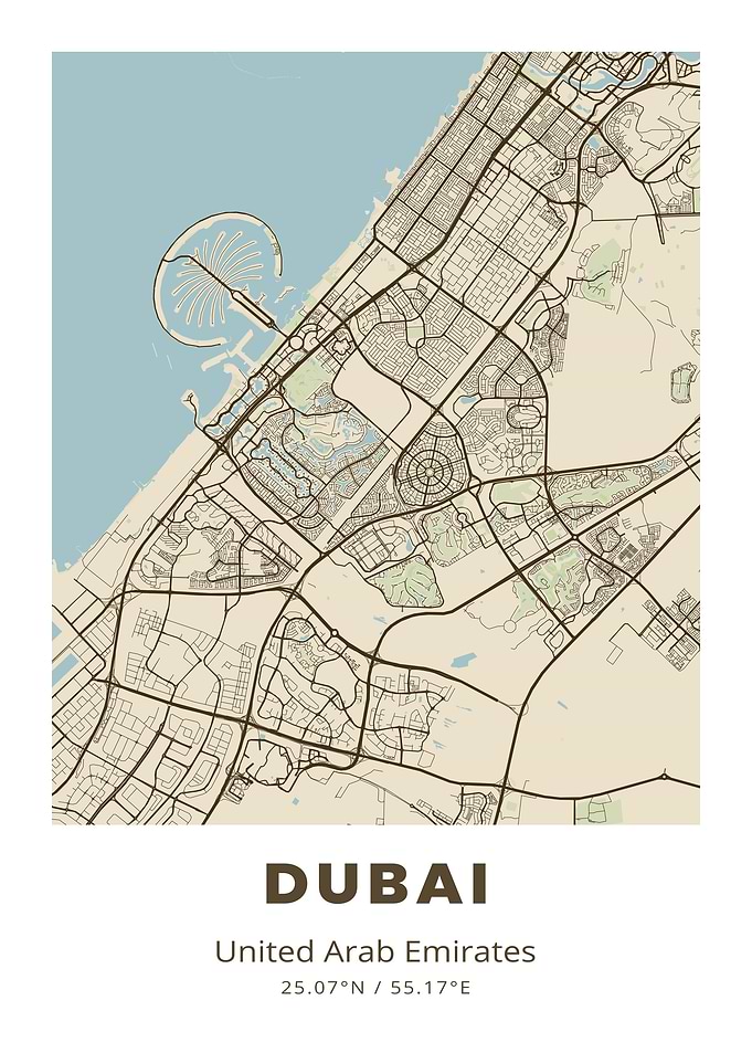 Dubai City Map