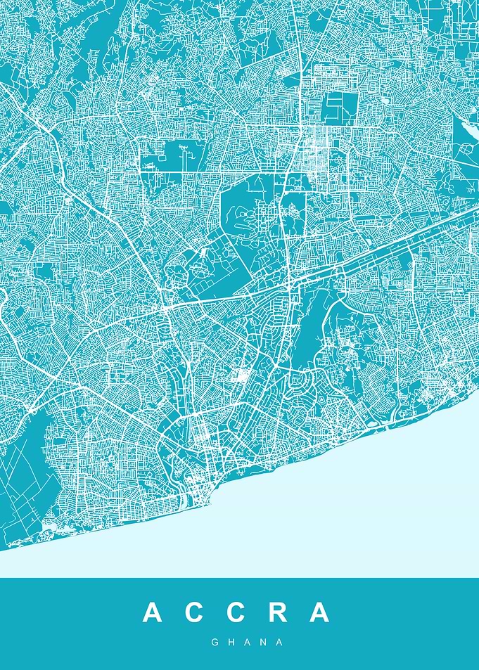 ACCRA City Map Ghana