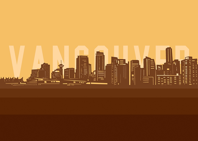 vancouver skyline retro 2