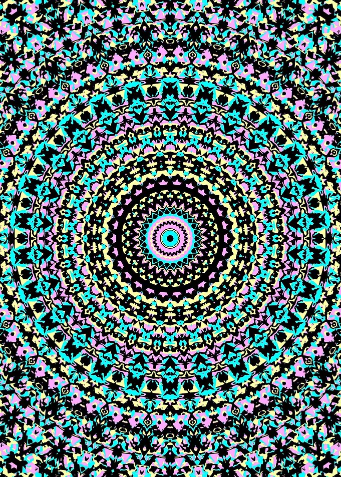 Colorful Trippy Mandala