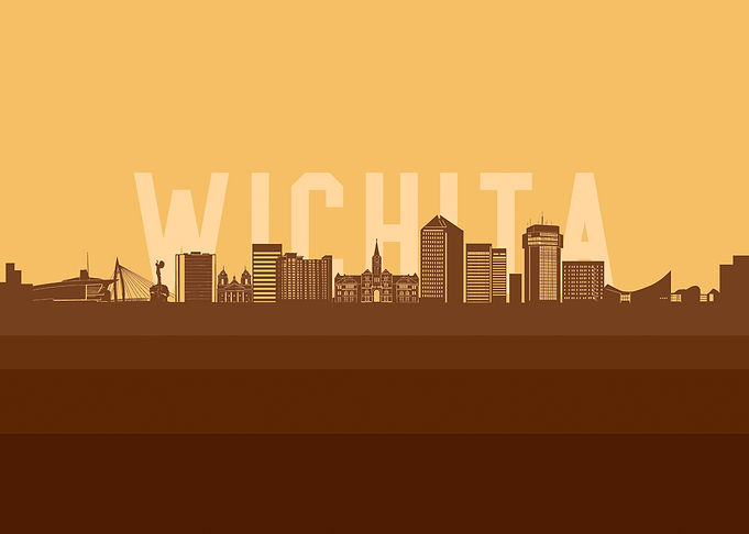 wichita skyline retro 2