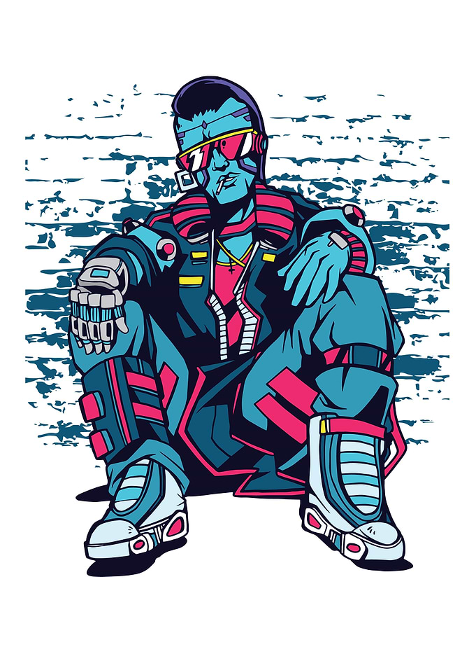CYBERPUNK URBAN MAN