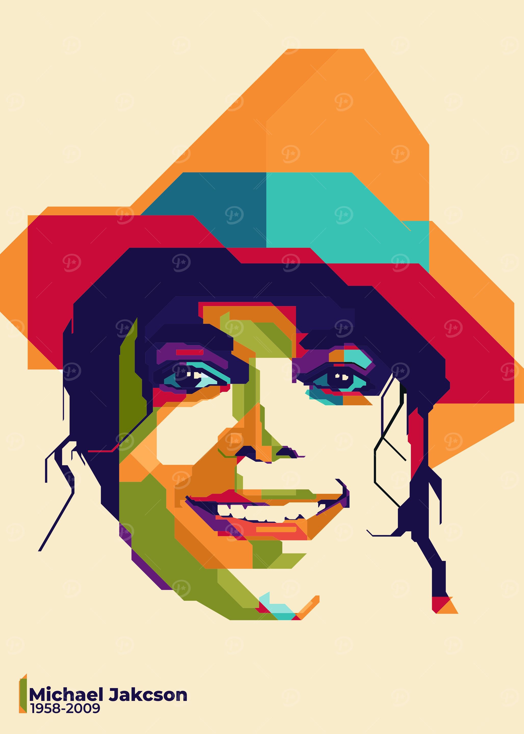 Michael Jakson in Pop art