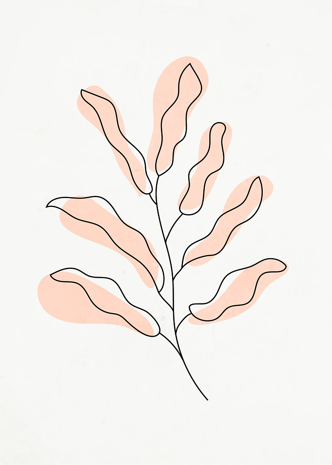 Leaves one line Art 1
