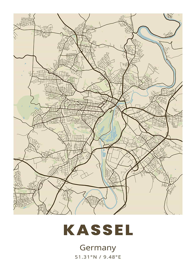 Kassel City Map