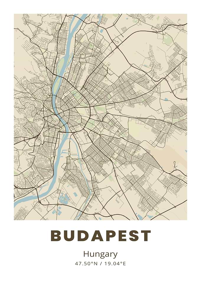 Budapest City Map