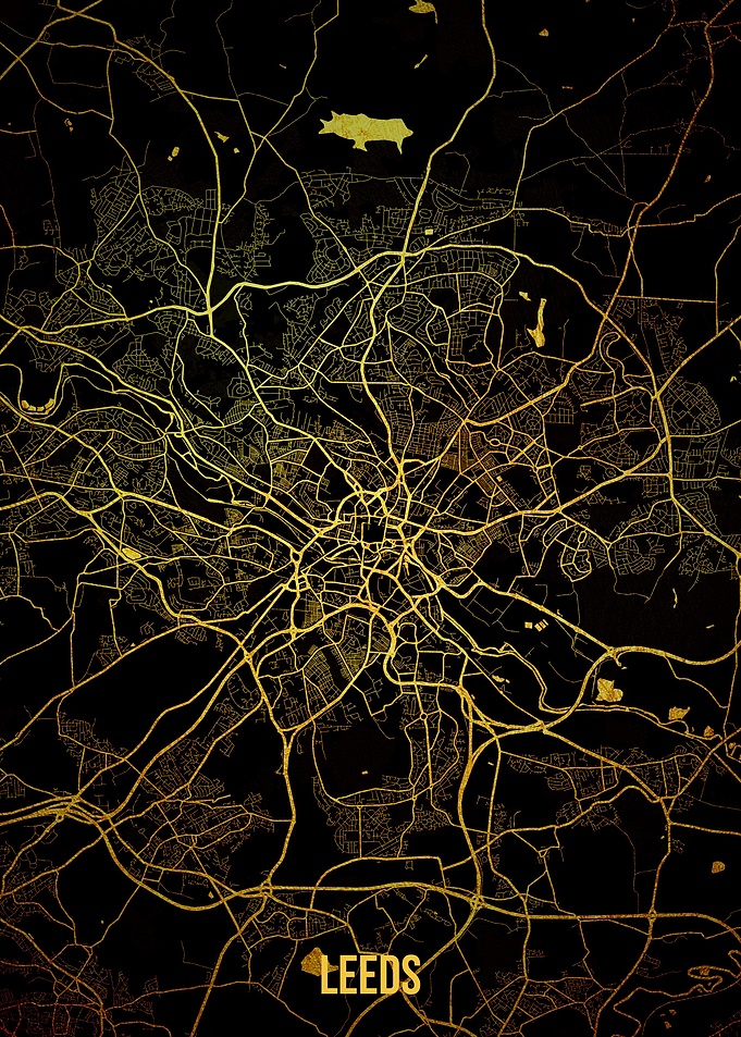 Leeds gold map