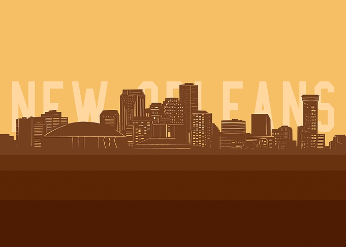 new orleans skyline retro2