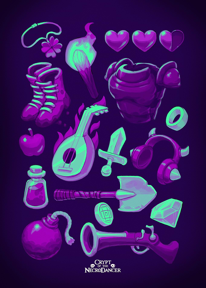 NecroDancer Artefacts Neon