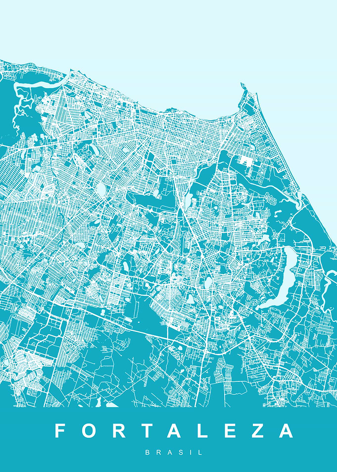 FORTALEZA City Map Brasil