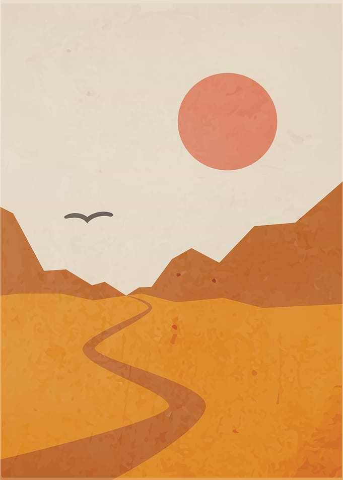 Sun and Mountain Art 4