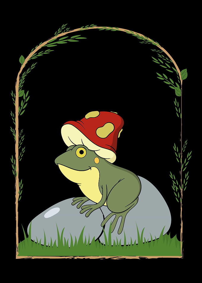 Cottagecore Frog Hat