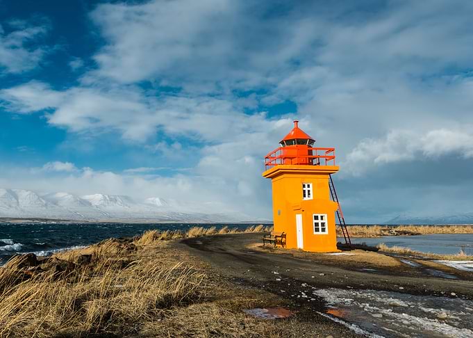 Lighthouse Iceland coast