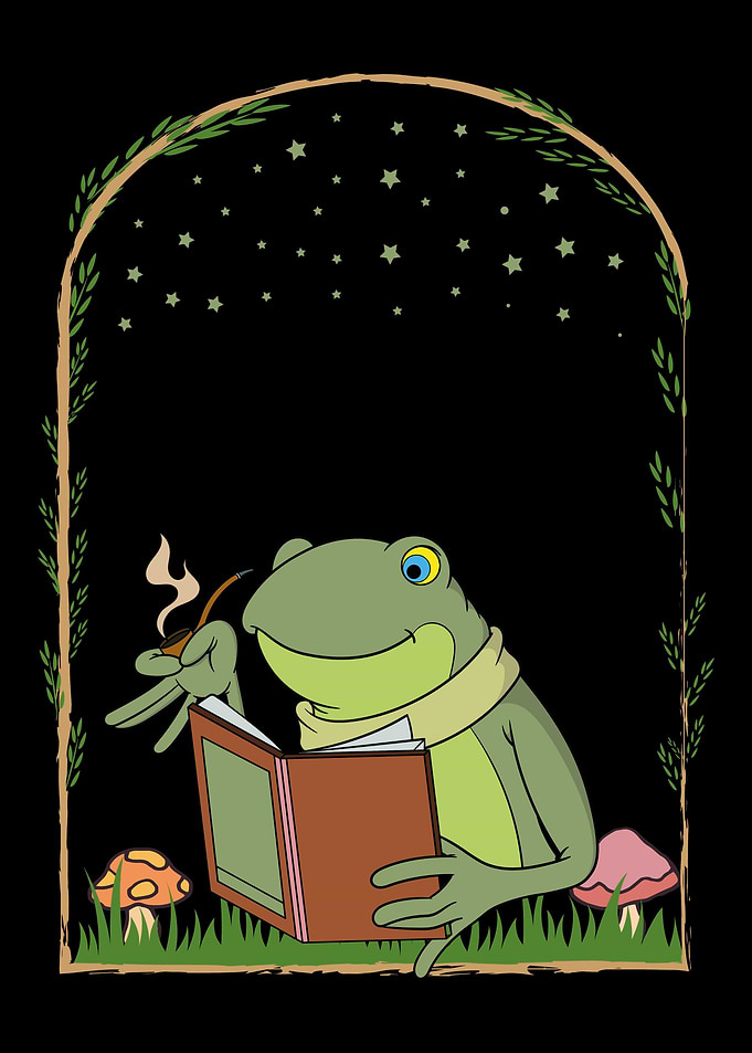 Cottagecore Frog Book
