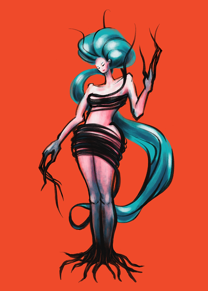 Creepy Tree Witch
