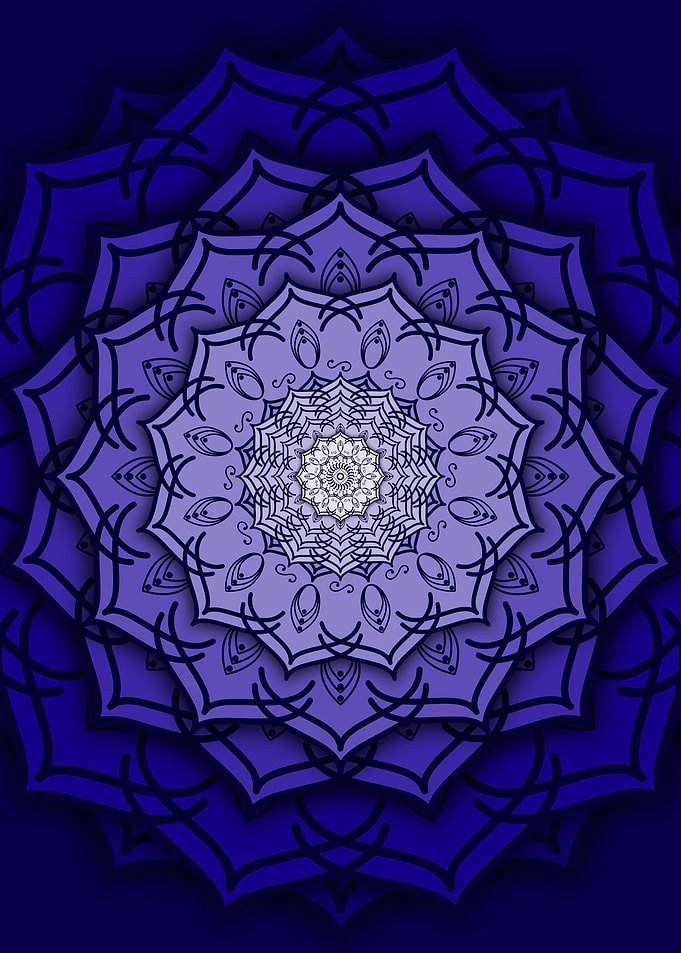 blue mandala