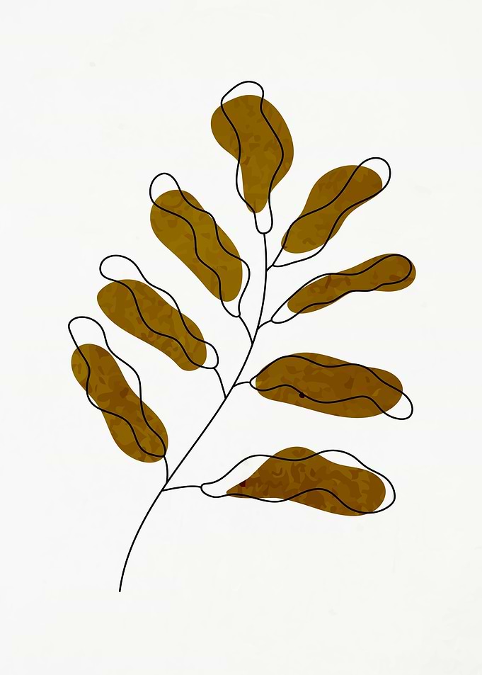 Leaves Modern Art 4