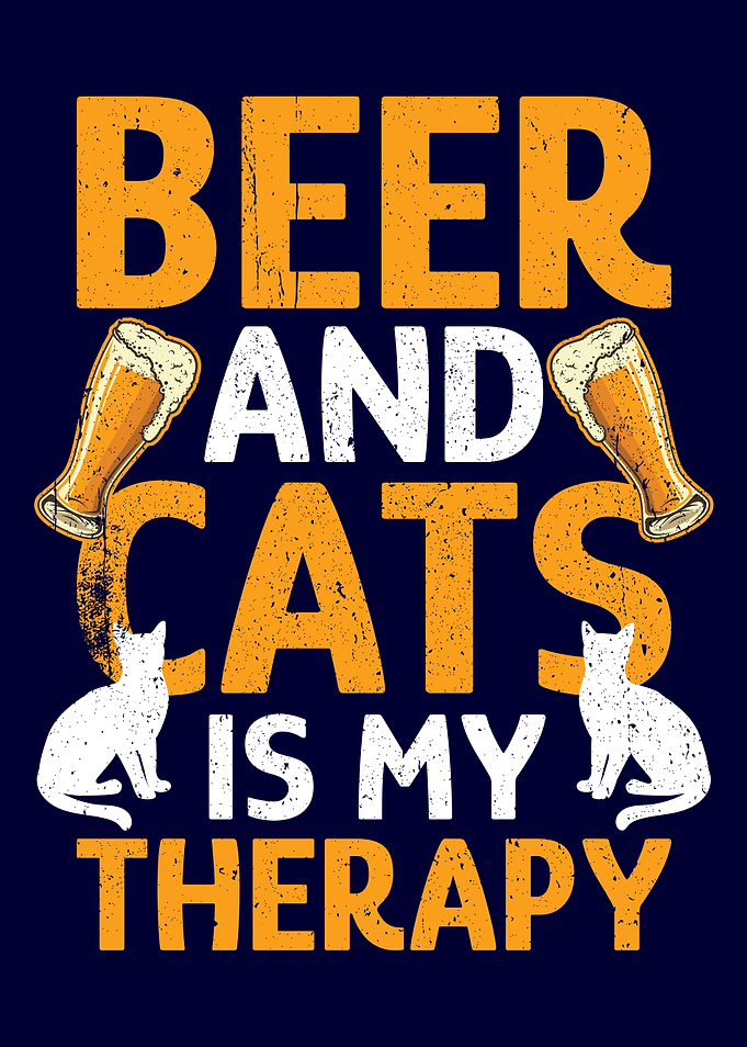 Beer Therapy and cats