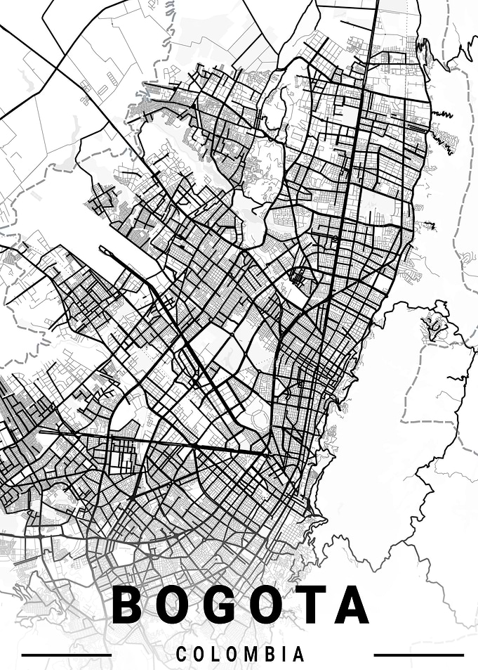 Bogota Colombia Map