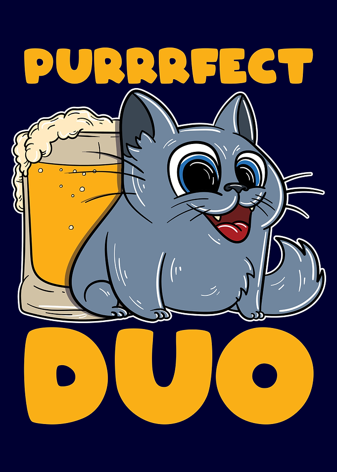Perfect Duo Beer and Cat
