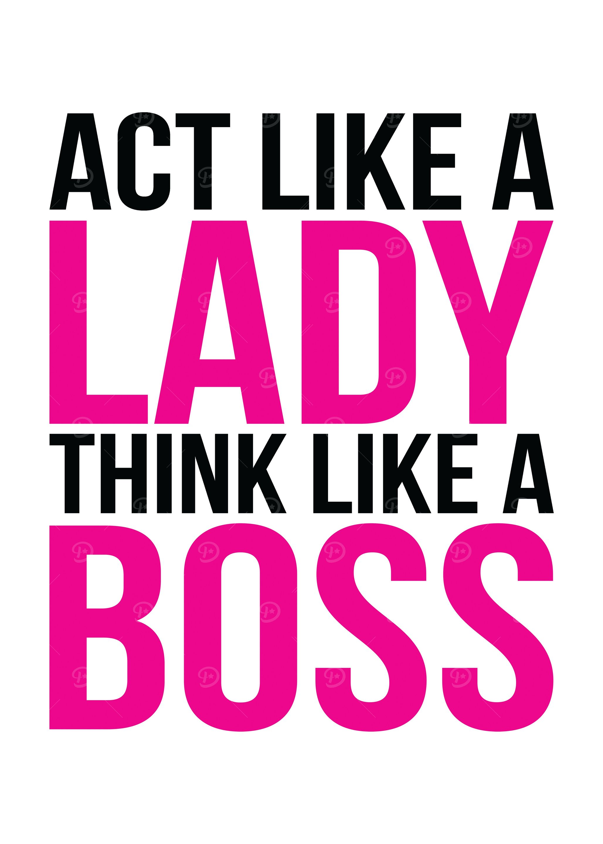 Think Like A Boss Lady