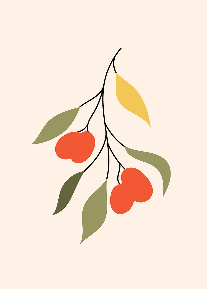 Minimal Olive Plant Art 2