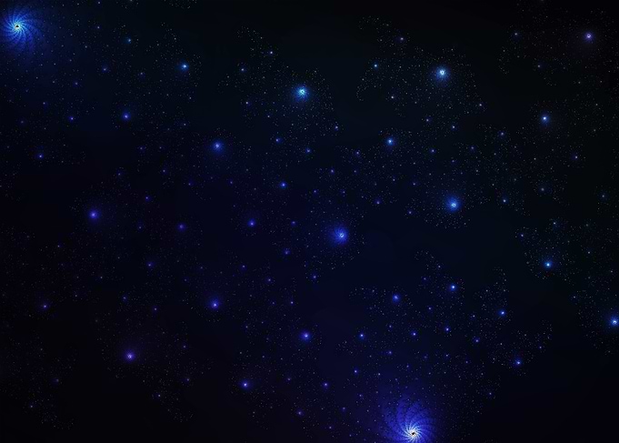 Space galaxies deep fracta