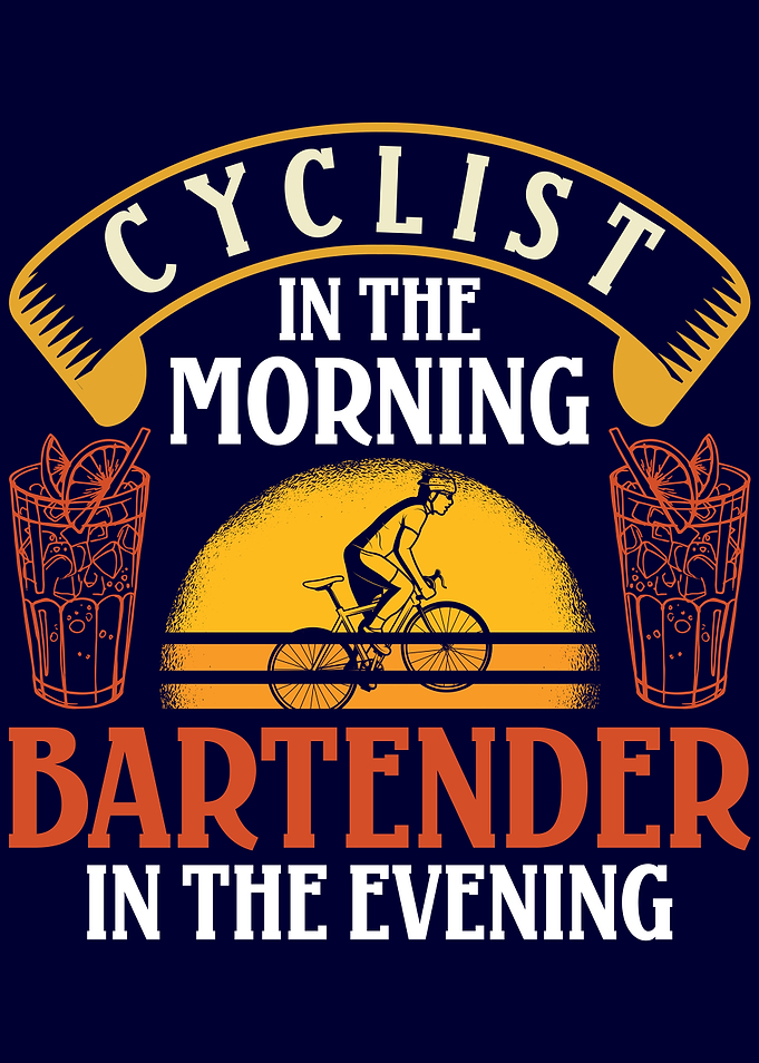 Cyclist in the Morning