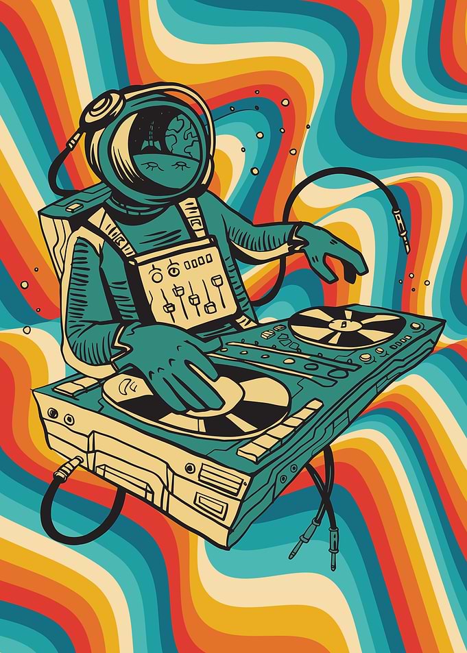 TRIPPY ASTRONAUT DJ