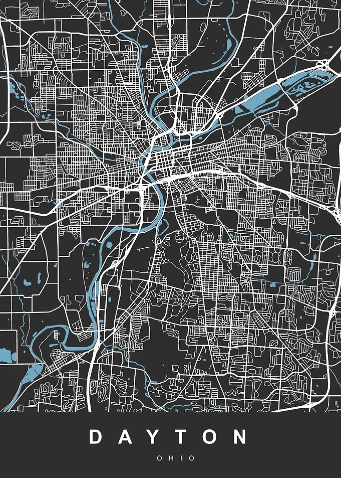 DAYTON City Map Ohio