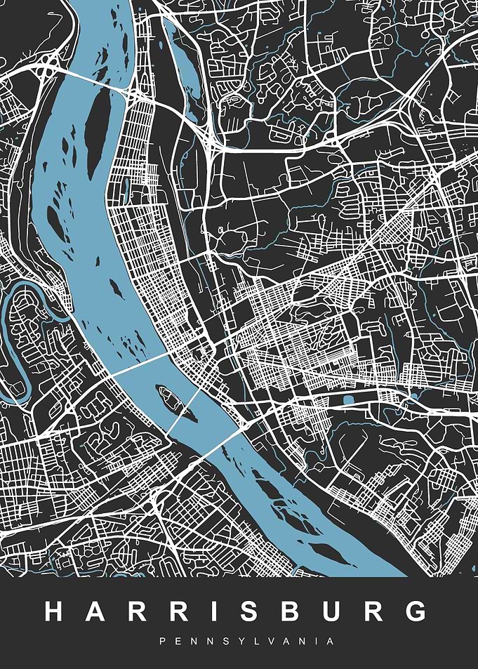 HARRISBURG City Map